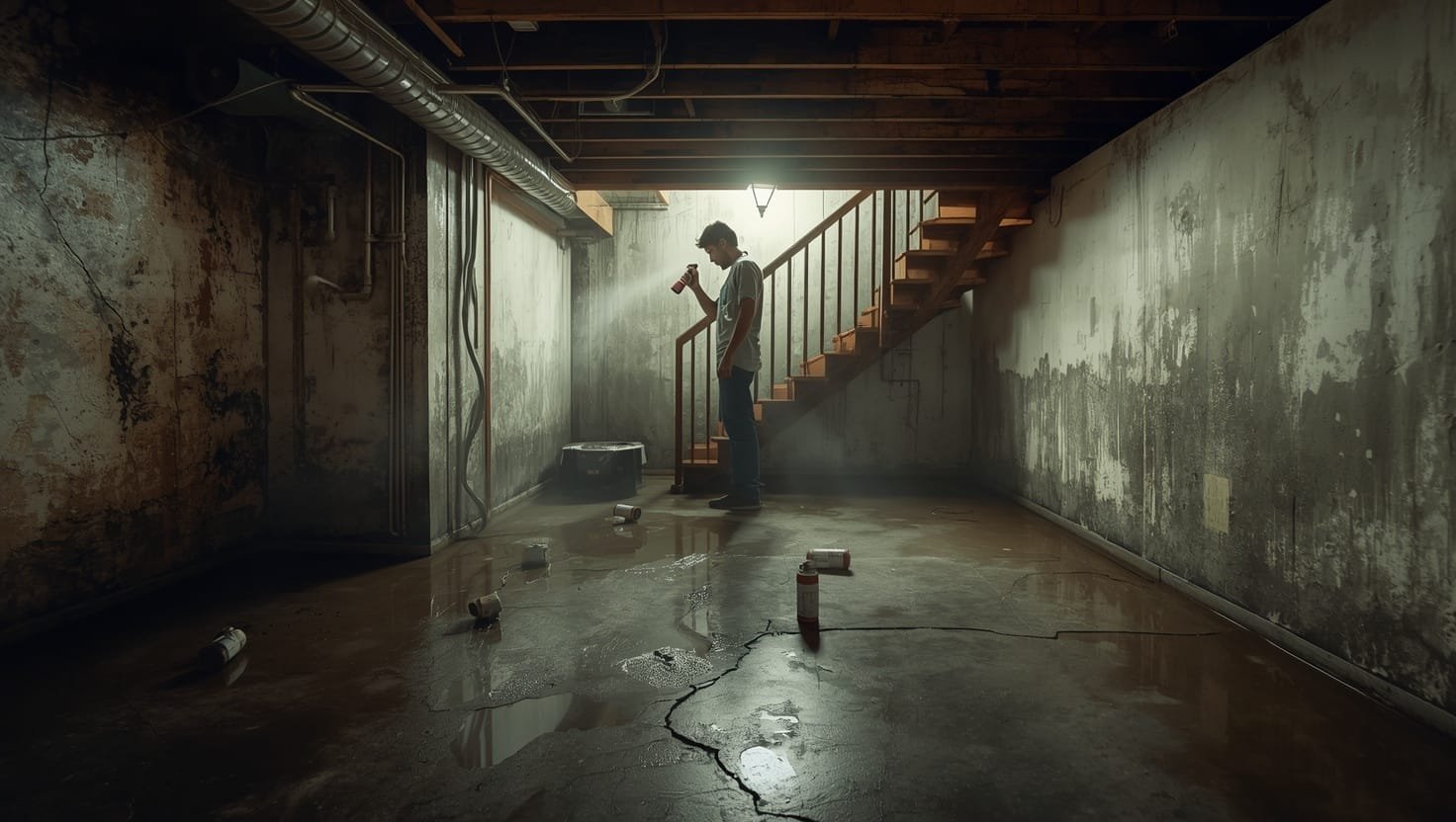how to deodorize a flooded basement